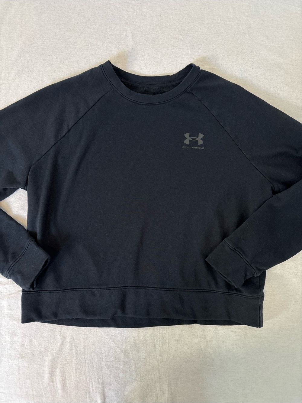 Under Armour Black Logo Crewneck Sweatshirt
